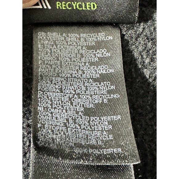The North Face Womens XS/TP Polartec Recycled Fleece Jacket Black - Picture 5 of 7